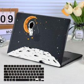 Funut for MacBook Pro 14 inch Case 2025-2021 M4 M3 M2 M1 A3112 A3185 A3401 A2918 A2992 A2779 A2442, Plastic Hard Shell Case +Keyboard Cover for MacBook Pro 14", Astronaut