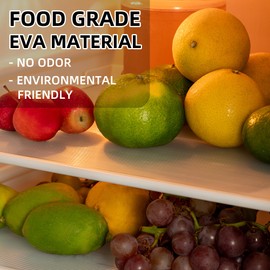 Shelf Liner Non Slip,Non Adhesive Cabinet Liner,Waterproof Drawer Liner,Food-Grade EVA Material for Kitchen Cabinets,Drawers,Refrigerators-Odorless & Easy to Cut-20 x 240 inches,Thickened