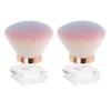 Outanaya 2pcs Nail Cleaning Brush Applicators Soft Bristles Powder Brush