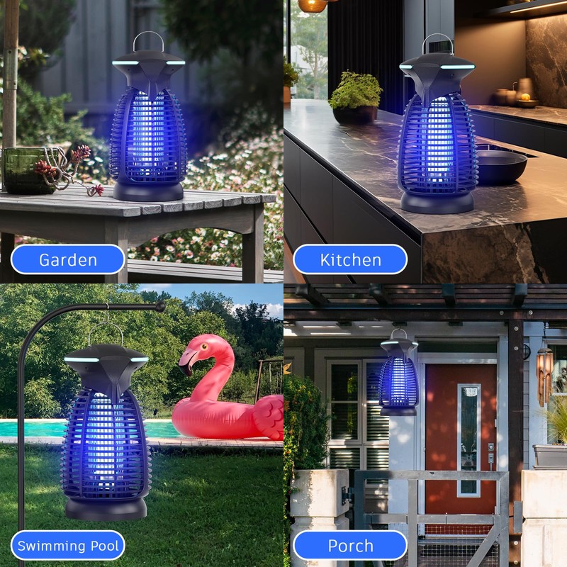 Bug Zapper Outdoor for Mosquito Flies - Electric 4000V Powerful