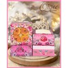 qiqee Mother's Day Cookie Boxes with Window 6x6x3 Inch 60packs