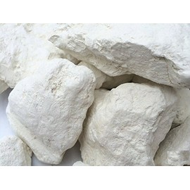WHITE clay chunks natural for eating (food), 450 g