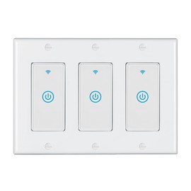 WiFi Smart Light Switch 3 Gang Compatible with Alexa, in Wall Switch Tuya Smrat