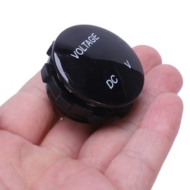 Byttlerom 4X Universal Digital Monitor Voltmeter Waterproof Voltage Meter LED Blue for DC 12V-24V Car Motorcycle Auto Truck