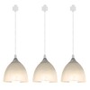 Kiven 3-Lights H-Type Track Light, Dimmable Track Mount Pendant Lighting