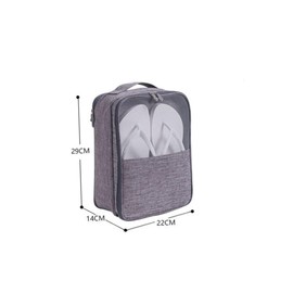 PACKOVE Travel Shoes Bag Large Capacity Organizer Pouch with Smooth Zipper for Shoes Toiletries Makeup Multifunctional Hanging Storage Grey