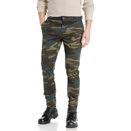 Dickies Men's Skinny Straight Fit Work Pant, Hunter Green Camo v1, 34W X 32L