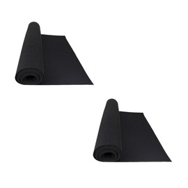 Mytee Products 20' x 27" Black Neoprene Floor Runner, 2 Pack - Non Skid Bottom, Protect All Floor Surfaces - Reusable Floor Protector with Slip-Proof Surface