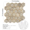 STICKGOO Hexagon Peel and Stick Backsplash Tile, Stick on Backsplash