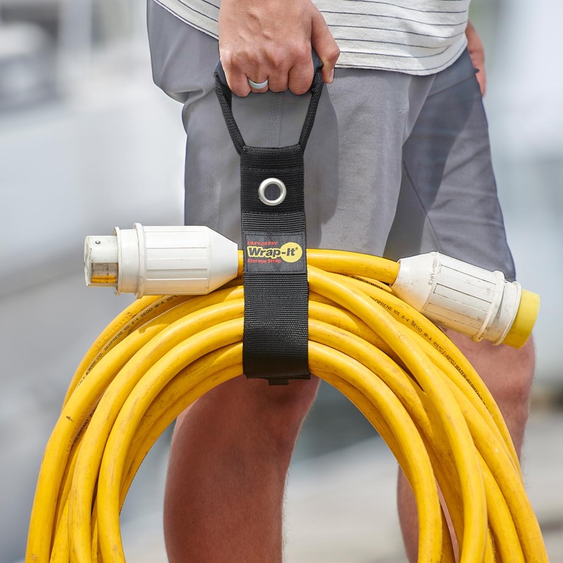 Easy-Carry Wrap-It Storage Straps - 22” (2-Pack) Blaze Orange –