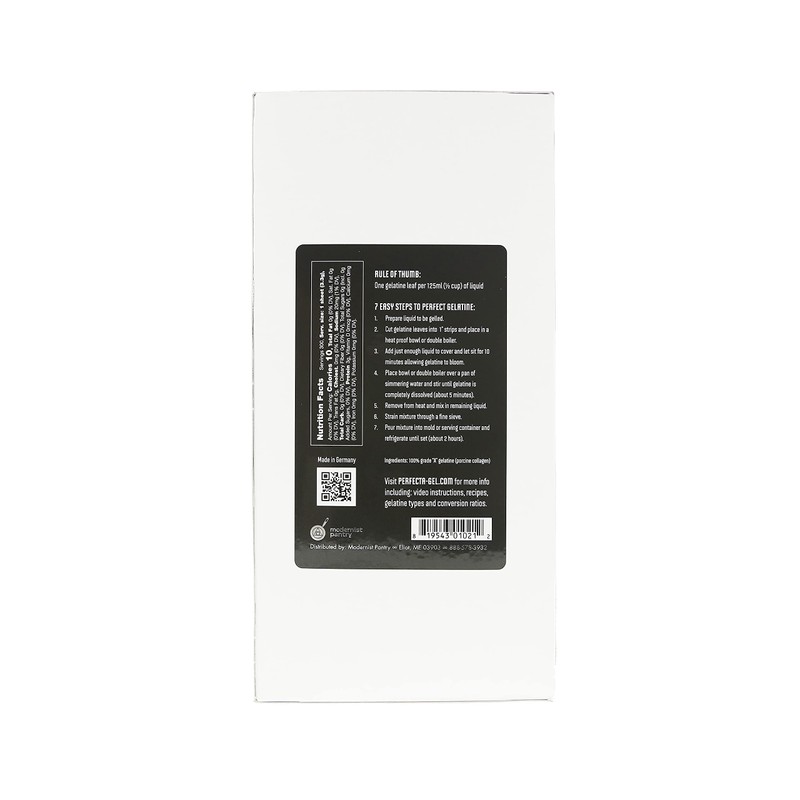 PerfectaGel Bronze Gelatin Sheets (140 Bloom) - 1kg [300 sheets]