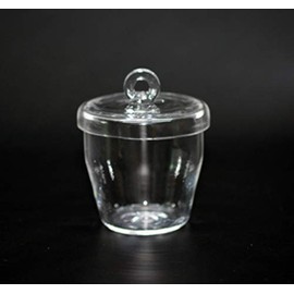 Quartz Crucibles Lab Crucible with Lids (10 ml, 50 ml, 100 ml; Temperature Tolerance up to 1450 °C) (50ml)