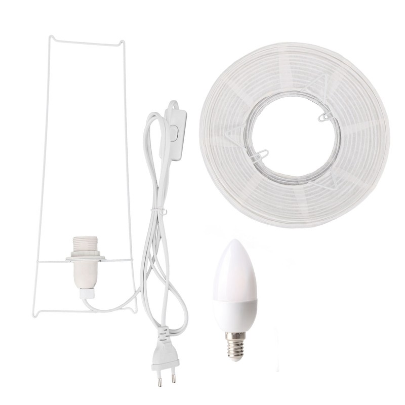 Table Paper Lamp Modern Minimalist Decorative E14 Bulb Lantern Bedside