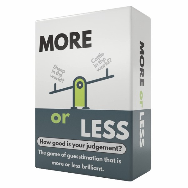 More or Less Card Game- How Good Is Your Judgement?