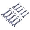 Amtech K2001 10 Piece Stubby Combination Wrench Set