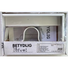 IKEA BETYDLIG Curtain Wall Ceiling Bracket Rod Holder 302.198.89 White NEW