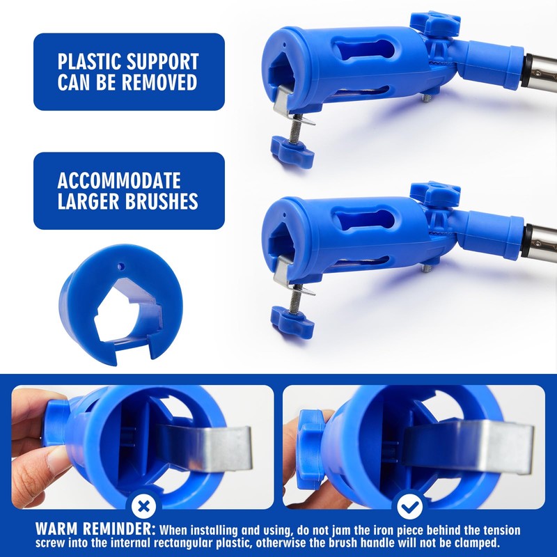 WILLBOND 2 Pcs Paint Brush Extender Multi-Angle Paint Edger Tool