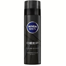 NIVEA MEN Deep Control Rasierschaum (200 ml), Rasierschaum für eine angenehme Rasur, Rasierschaum für Herren mit Black Carbon