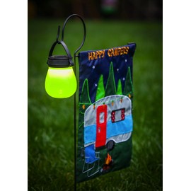 Evergreen Flag Black Iron Garden Flag Stand with Shepherd’s Hook - 19”W x 33.5”H