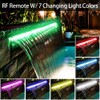 YUDA 12" LED Pool Water Spillway W/ 7 Color Changing