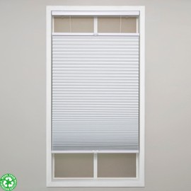 Eclipse Blackout Top Down Bottom Up Cellular Shades - Cordless Window Covering for Home or Office, Energy-Saving Light Filtering Shades, Easy Lift System - White, 47.5 W x 48 L