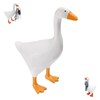 White Duck Magnetic Display Piece Resin Decoration Magnetic Goose Key