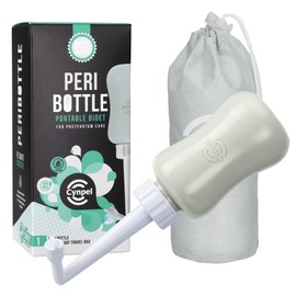 Cynpel Peri Bottle - Portable Bidet Kit - Travel Perineal Wash Handheld Squeeze Bottles - Postpartum and Labour Essentials for Women - Post Birth Spray Care After Childbirth - Gray