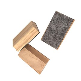 UUYYEO 12 Pcs Mini Size Wood Felt Chalkboard Eraser Dustless Wood Chalk Eraser Blackboard Eraser Cleaner for Home Office School Classroom