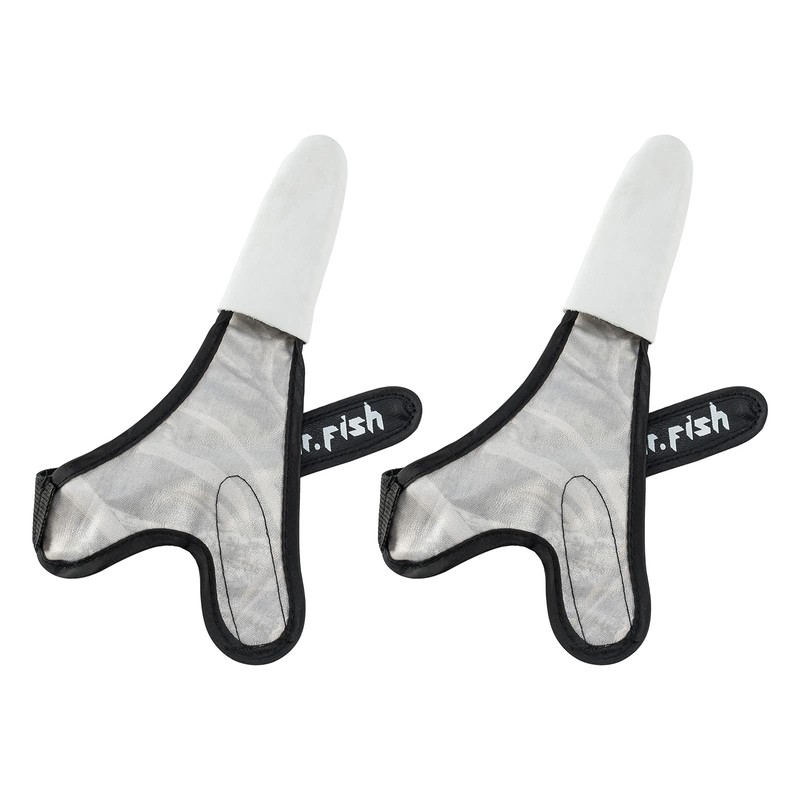 Dr.Fish 2 Pieces Fishing Gloves Casting Finger Stall Protector Anti-Slice