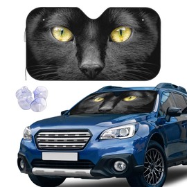 Black Cat Windshield Sun Shade for Car Car Window Shades Car Sun Shade Car Accessories Auto Car Sun Visor