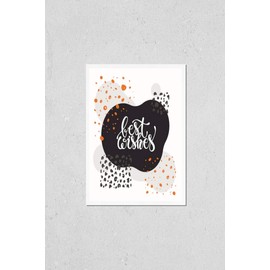 Be inspired lettering, hand drawn abstract background. Handwritten congratulations phrase typography for greetings card, banner, poster, t-shirt print, flyer design templates. Isolated clip art