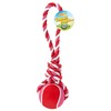 RUFFIN' IT Tennis Ball Rope Tug - Two-in-One Dog Toy