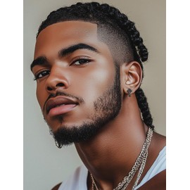 Black Cross Earrings for Men Irish Knot Jewelry Celtic Knot Stud Earrings Jewelry