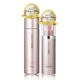 【化粧水 乳液状美容液 セット】 ブライトエイジセット リフトホワイトローションモイスト リフトホワイトパーフェクション [ 化粧水 乳液 美容液 医薬部外品 エイジングケア 年齢肌 高保湿 ハリ トラネキサム酸 ダブル有効成分 ］ ブライトエイジ リニューアル 公式 120ml 40g