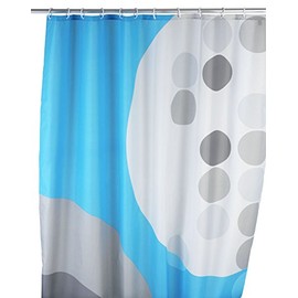 Wenko 20057100 Shower Curtain Textile Anti-Mould 180 x 200 cm Art Deco Motif