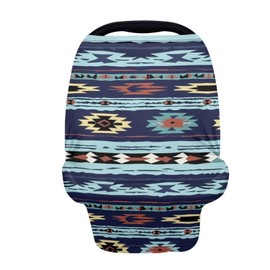 Youngerbaby Western Aztec Nursing Cover Carseat Canopy Car Seat Covers for Babies Mom Breastfeeding Scarf Infant Multi Use Cover for Baby Stroller Shopping Cart Feeding High Chair