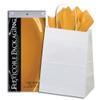 5ct White Paper Gift Bags + 10ct Gift Tissue
