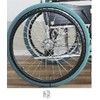 I A~uru Kea Foil Socks for Rear Wheels, Green, Special Medium (M) Width: 3.3 inches (8.5 cm) (Suitable Wheel Size: 17 - 19 inches) Wheelchair, Wheel Socks, Laundry Net