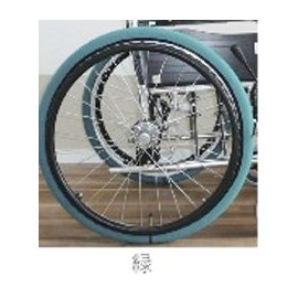 I A~uru Kea Foil Socks for Rear Wheels, Green, Special Medium (M) Width: 3.3 inches (8.5 cm) (Suitable Wheel Size: 17 - 19 inches) Wheelchair, Wheel Socks, Laundry Net