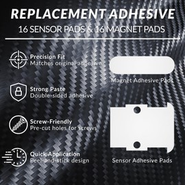 YINORD 32PCS Entry Sensor Adhesive Pads for SimpliSafe – Pre-Cut Double-Sided Tape | No Cutting Needed | Strong Hold | Residue-Free Removal | Compatible with SimpliSafe Security Systems (White)