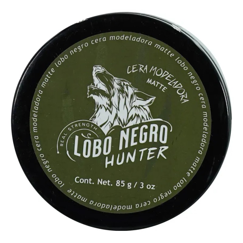 Cera Modeladora Mate Lobo Negro Hunter Cabello, Barba 85g