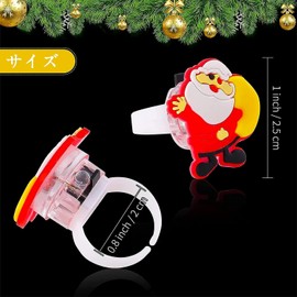 FLYZY Christmas Hikaru Toy, Glowing Ring, Present, 12 Types, Festivals, Festivals, Prize Goods, Sparkling Rings, Sparkling Rings, Shiny Rings, For Kids, Adults, Decorations, Toys, Gift (Pack of 50)