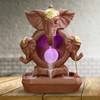 Incense Burner Backflow Waterfall Incense Holder Home Decorations with LED