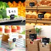 Mlici 14 Pack Sign Labels Clip Holder, Plastic Food Tray