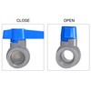 sourcing map Ball Valve, G3/4 Female Thread PVC Valve for