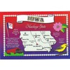 STATES1IOW - IOWA, Hawkeye State, Capital : DES MOINES, State