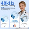 Xbeauty 48kHz Ultrasonic Retainer Cleaner Machine 200mL Cleaning Pod, White