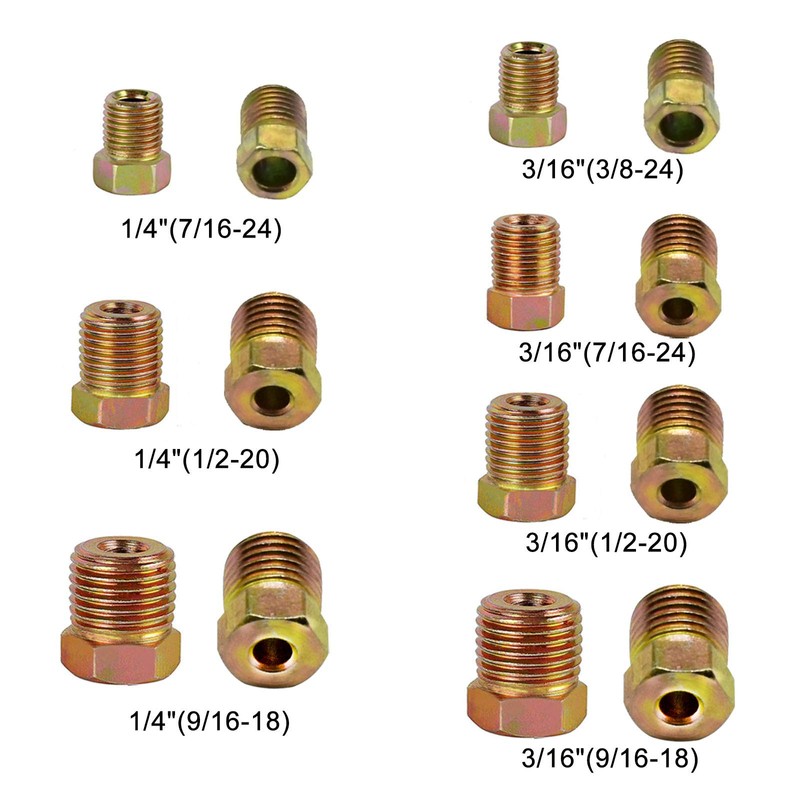 Muhize Brake Line Fitting Kit - 35 PCS Brake Line
