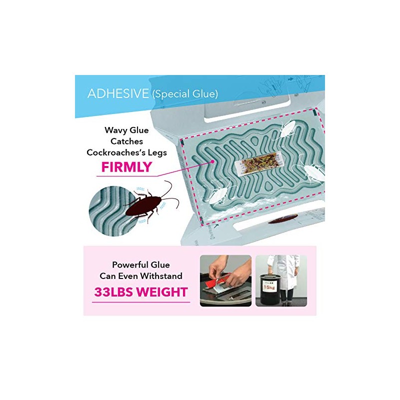 Hoy Hoy Cockroach Killer Roach Bait Glue Traps - 5