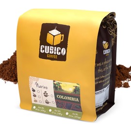 Colombian Coffee, Ground Coffee, Premium Colombia Supremo Single Origin Fresh Roasted Ground Coffee | Cubico Coffee | 1 Pound Bag
